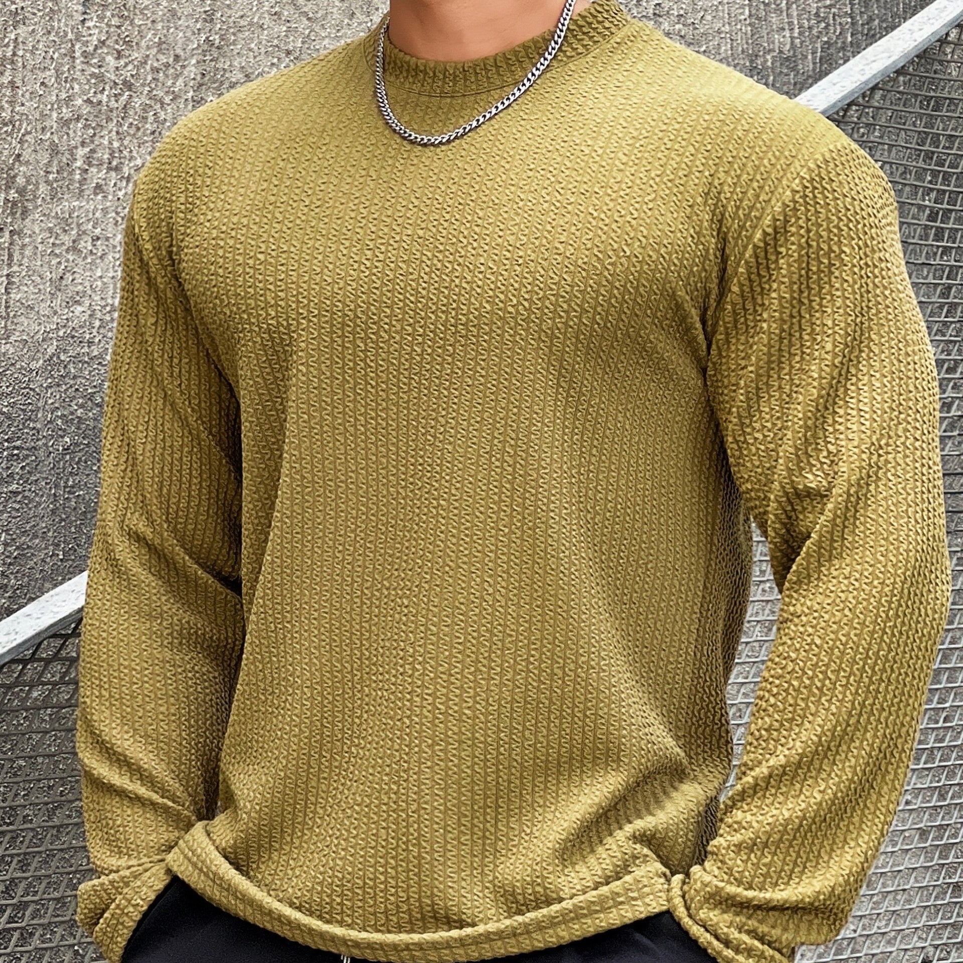 Pull à Col Rond pour Homme | Idéal pour Usage Quotidien