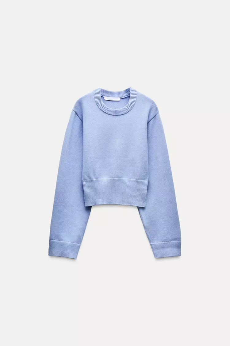 Pull À Col Rond Avec Coupe Légèrement Ample Et Finitions Côtelées Pour Femmes | Idéal Pour Tenues Quotidiennes