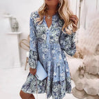 Robe Midi à Imprimé Floral avec Coupe Structurée pour Femme | Idéale pour Usage Quotidien et Occasions Décontractées