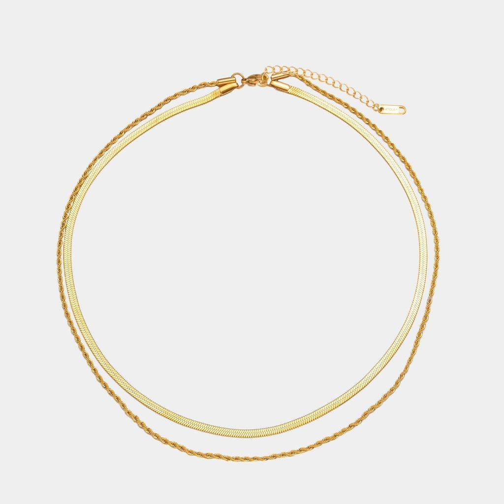Collier Superposé À Double Chaîne pour Femme | Idéal pour Les Tenues Quotidiennes