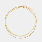Collier Superposé À Double Chaîne pour Femme | Idéal pour Les Tenues Quotidiennes