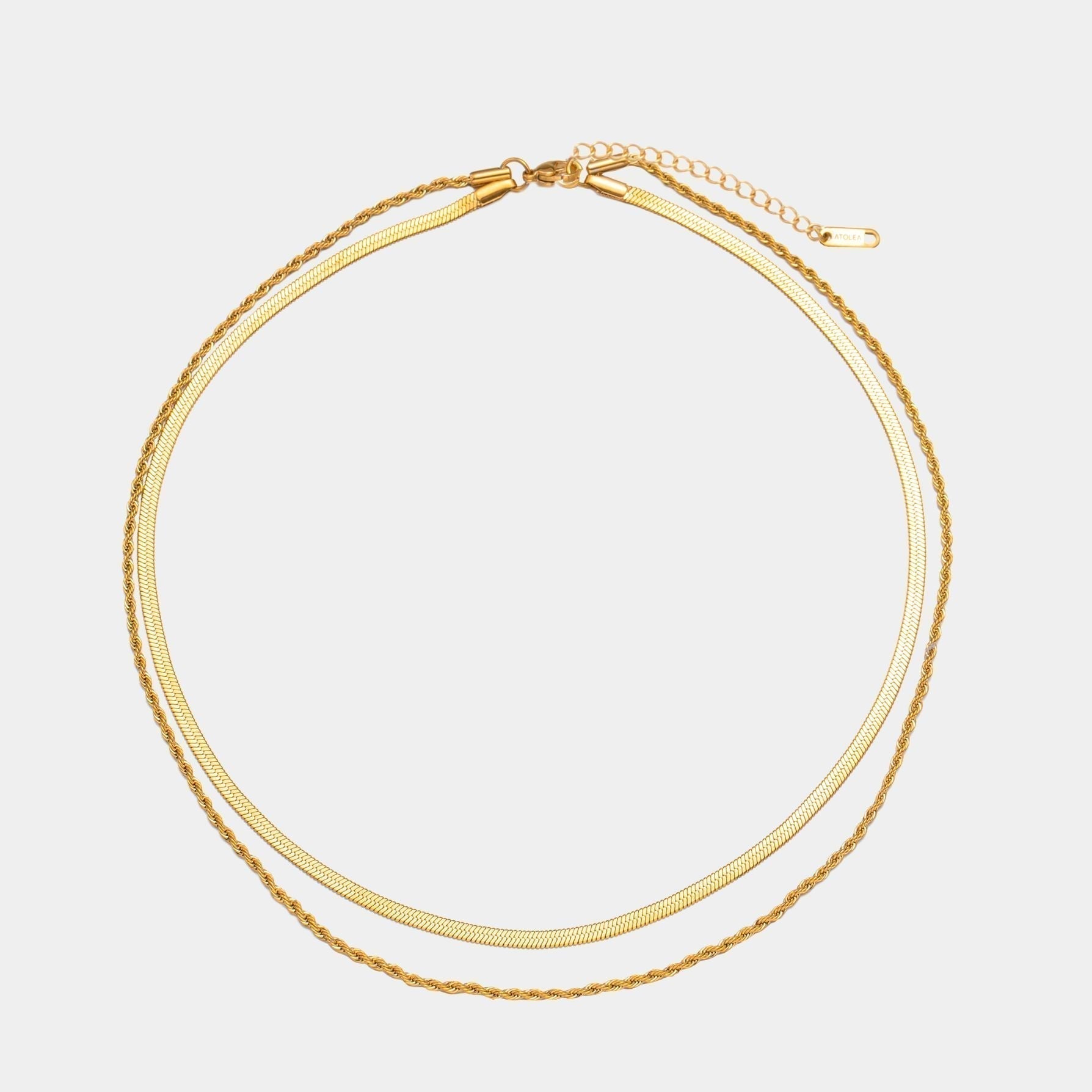 Collier Superposé À Double Chaîne pour Femme | Idéal pour Les Tenues Quotidiennes