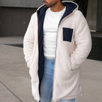 Veste Réversible avec  Fermeture Zippée pour Homme | Idéale pour La Saison Froide