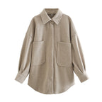 Manteau Long Oversize avec Col Revers et Poches pour Femme | Idéal pour la Mi-Saison