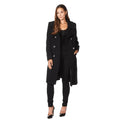 Manteau Mi-Long Femme | Double Boutonnage Élégant | Col Revers Classique | Idéal Hiver