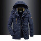Parka Mi-Long avec Capuche Et Fermeture Zippée pour Homme | Idéal pour L’Hiver