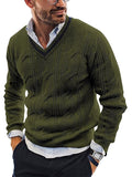 Pull à Manches Longues avec Col Classique pour Homme | Idéal pour Bureau et Hiver