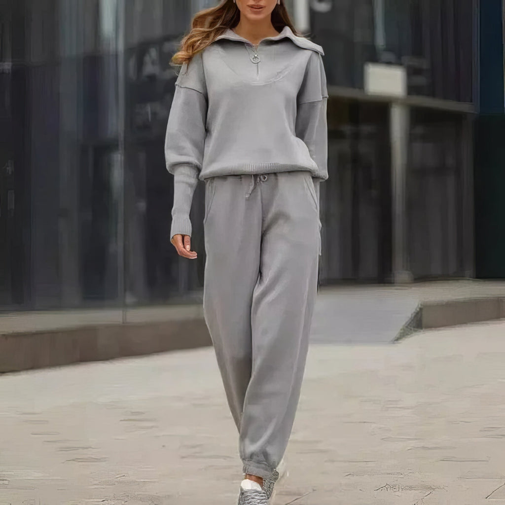 Ensemble Deux Pièces Avec Haut Décontracté Et Pantalon Jogger Pour Femme | Idéal pour un Usage Quotidien