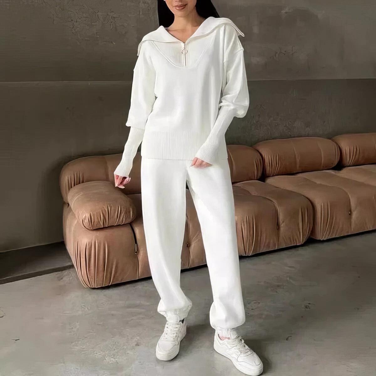 Ensemble Deux Pièces Avec Haut Décontracté Et Pantalon Jogger Pour Femme | Idéal pour un Usage Quotidien
