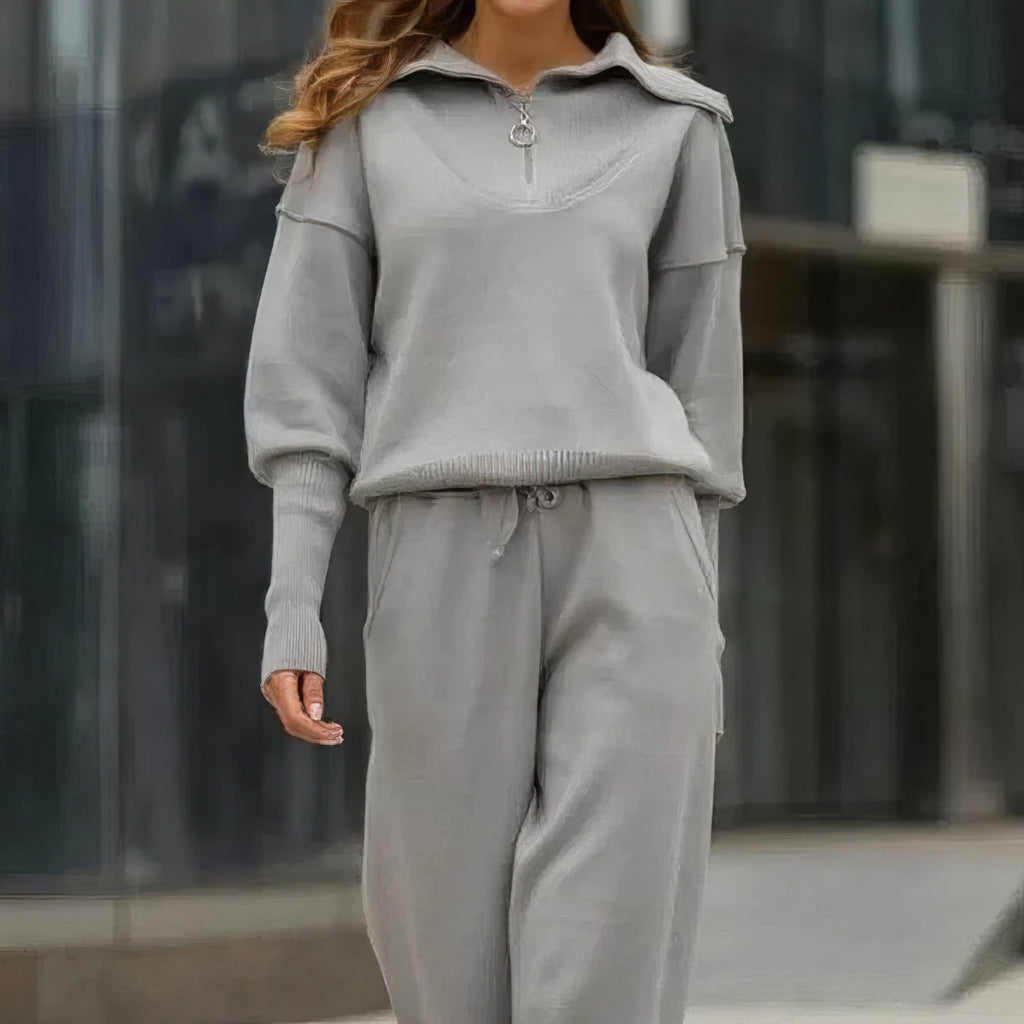 Ensemble Deux Pièces Avec Haut Décontracté Et Pantalon Jogger Pour Femme | Idéal pour un Usage Quotidien