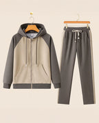 Ensemble Deux Pièces avec Hoodie Raglan et Pantalon Fuselé pour Homme | Idéal pour les Activités Quotidiennes