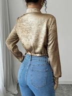 Blouse Portefeuille Avec Fermeture À Nouer Pour Femme | Idéale Pour Un Usage Quotidien