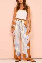 Ensemble Loungewear Deux Pièces avec Chemise Ample et Pantalon Large pour Femme | Idéal pour la Maison ou les Sorties Décontractées