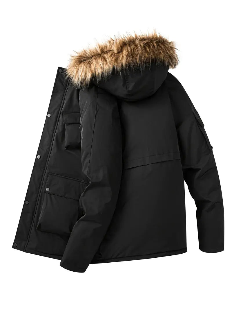 Manteau d’Hiver Long avec Coupe Structurée pour Homme | Idéal pour la Saison Froide